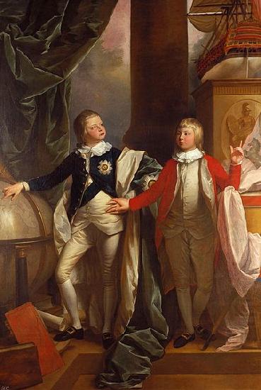 Prince Edward and William IV of the United Kingdom, Benjamin West